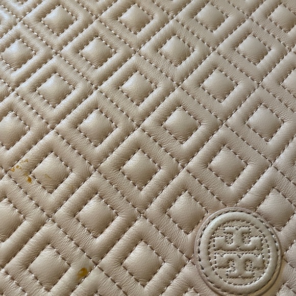 Tory Burch Marion Quilted Small Flap Shoulder Bag 12169712 Pale Apricot - Picture 7 of 9